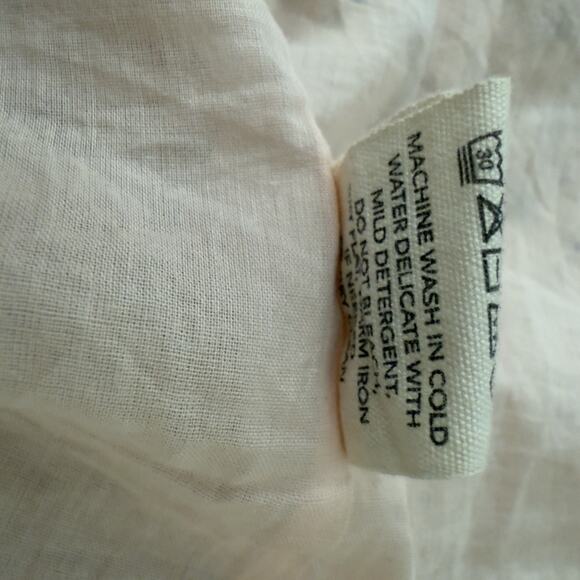 Mirth Krabi Crossover Cotton Silk Blend Dress in Champagne Size XS - Picture 11 of 16